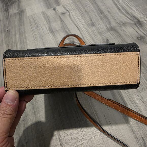 Marc Jacobs Grind Micro Mini Tote Multicolor Crossbody Bag Smoked Almond Multi - Picture 7 of 9